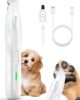 Dogs Paw Trimmer, 2 Speed Low Noise Dog Clippers for Grooming, Cordless Rechargeable Dog Hair Trimmer with LED Light