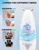 Dogs Paw Trimmer, 2 Speed Low Noise Dog Clippers for Grooming, Cordless Rechargeable Dog Hair Trimmer with LED Light