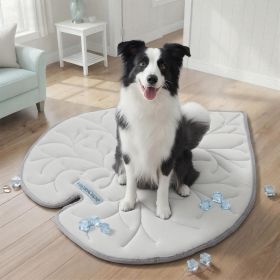 Dog Cooling Mat, Washable Pet Cooling Mat,Large   47" x 45" Thick & Durable Large Cooling Mat for Dogs (Color: Grey)