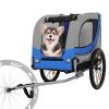 Large Folding Bike Trailer for Dogs – 66LB Capacity All-Terrain Pet Carrier, Durable Steel Frame for Cycling, Jogging, Camping & Outdoor Adventures